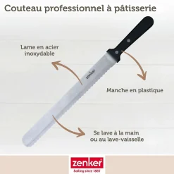 Couteau professionnel pour gâteau 30 cm Zenker Smart Pastry