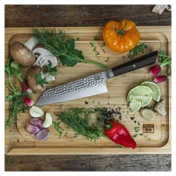Couteau Santoku Bunka Lame 17 cm - KOTAI - Couteau japonais Gris 17cm / 30cm