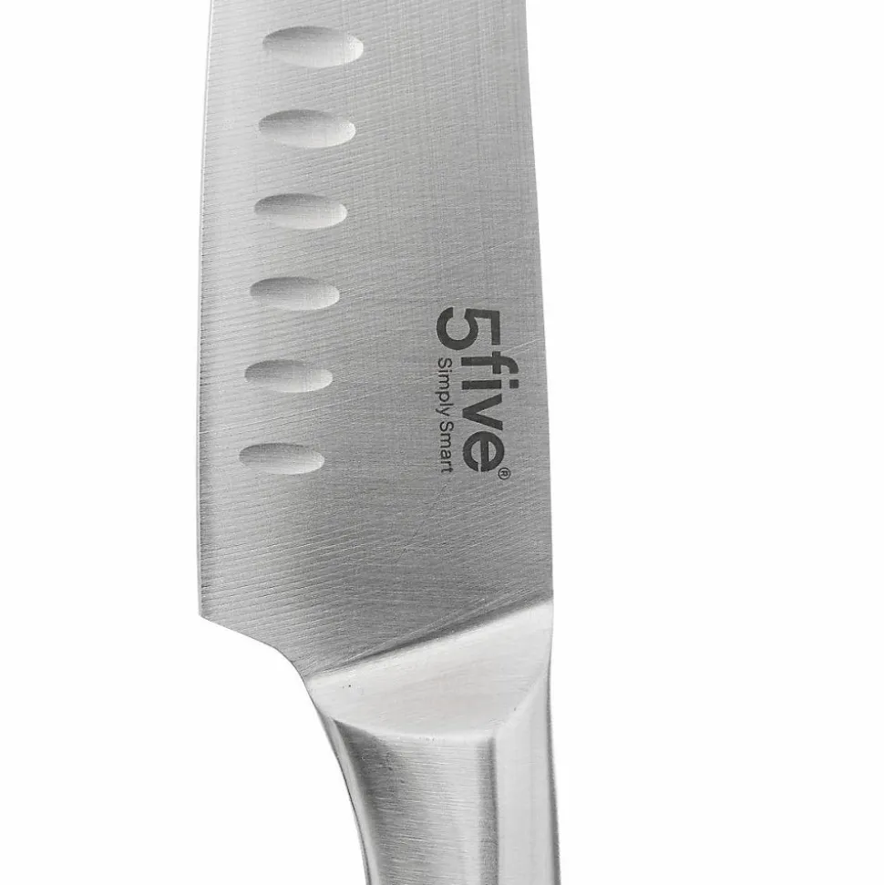 Couteau Santoku inox - lame 18cm Silver Précision - 5Five