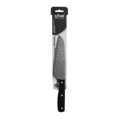 Couteau Santoku inox - lame 17cm Essentiel Black - 5Five
