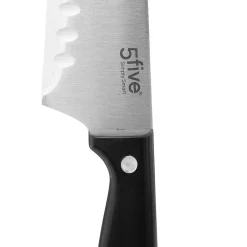 Couteau Santoku inox - lame 17cm Essentiel Black - 5Five