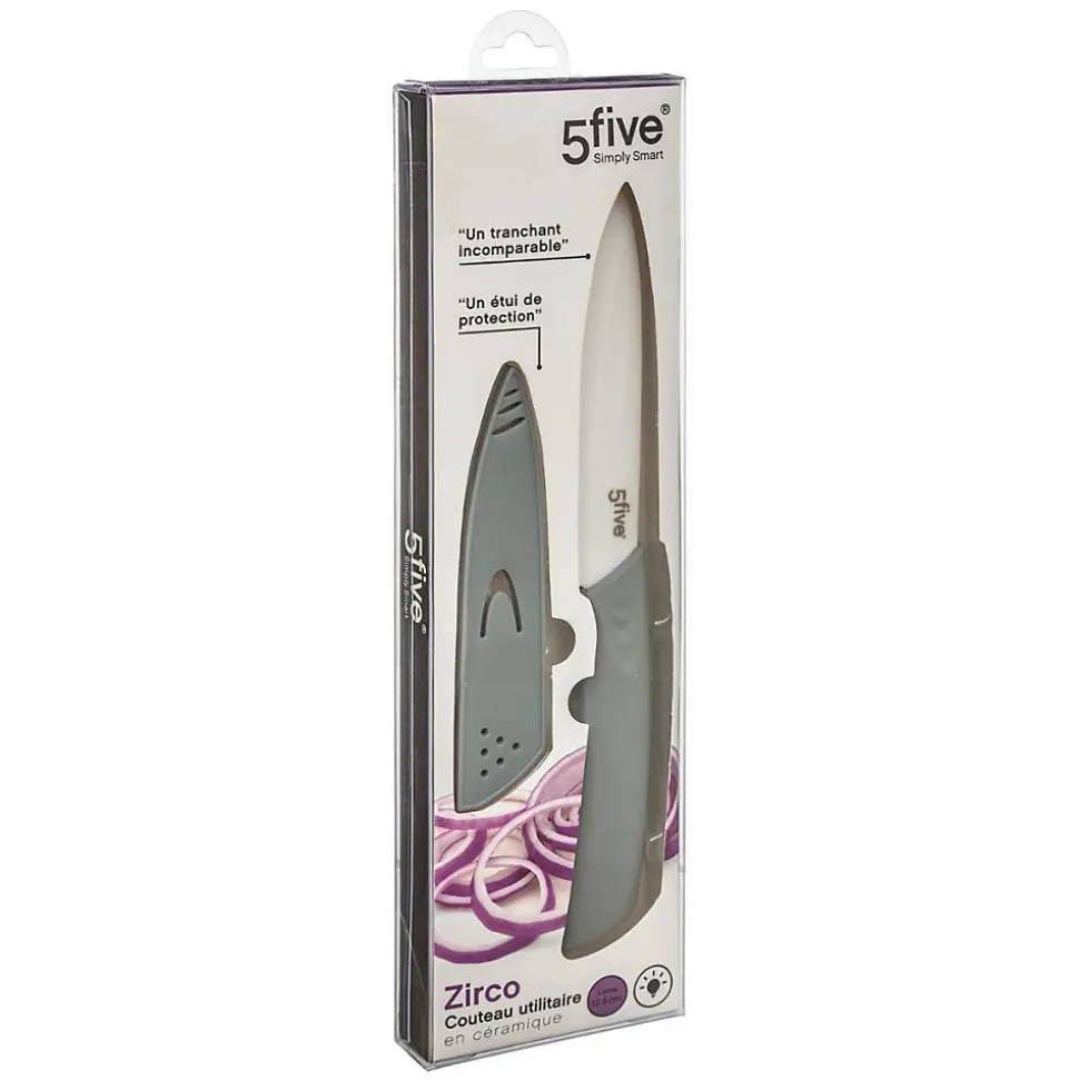 Couteau utilitaire céramique - lame 125cm Zirco - 5Five