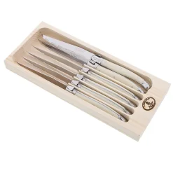 Couteaux Laguiole ivoire, coffret 6