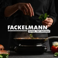 Couvercle de cuisson adaptable de 24 à 28 cm en verre et silicone Fackelmann