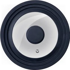 Couvercle de cuisson adaptable de 16 à 20 cm en verre et silicone Fackelmann