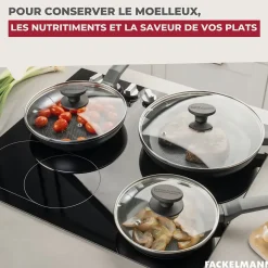 Couvercle de cuisson en verre 32 cm Fackelmann