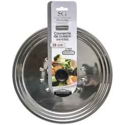 Couvercle en inox universel 22/24/26 cm - 5Five