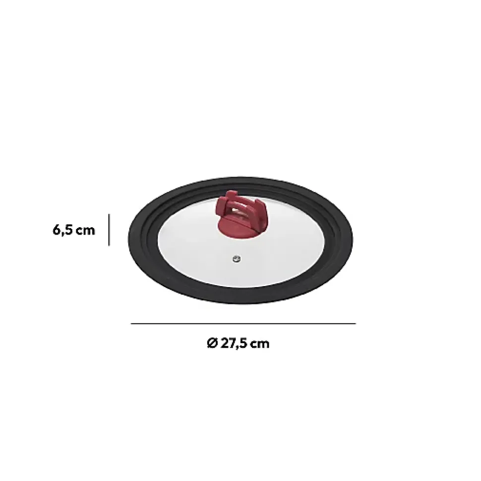 Couvercle en verre universel- 22/24/26 cm Silitop - 5Five