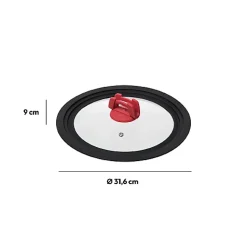 Couvercle en verre universel- 26/28/30cm Silitop - 5Five