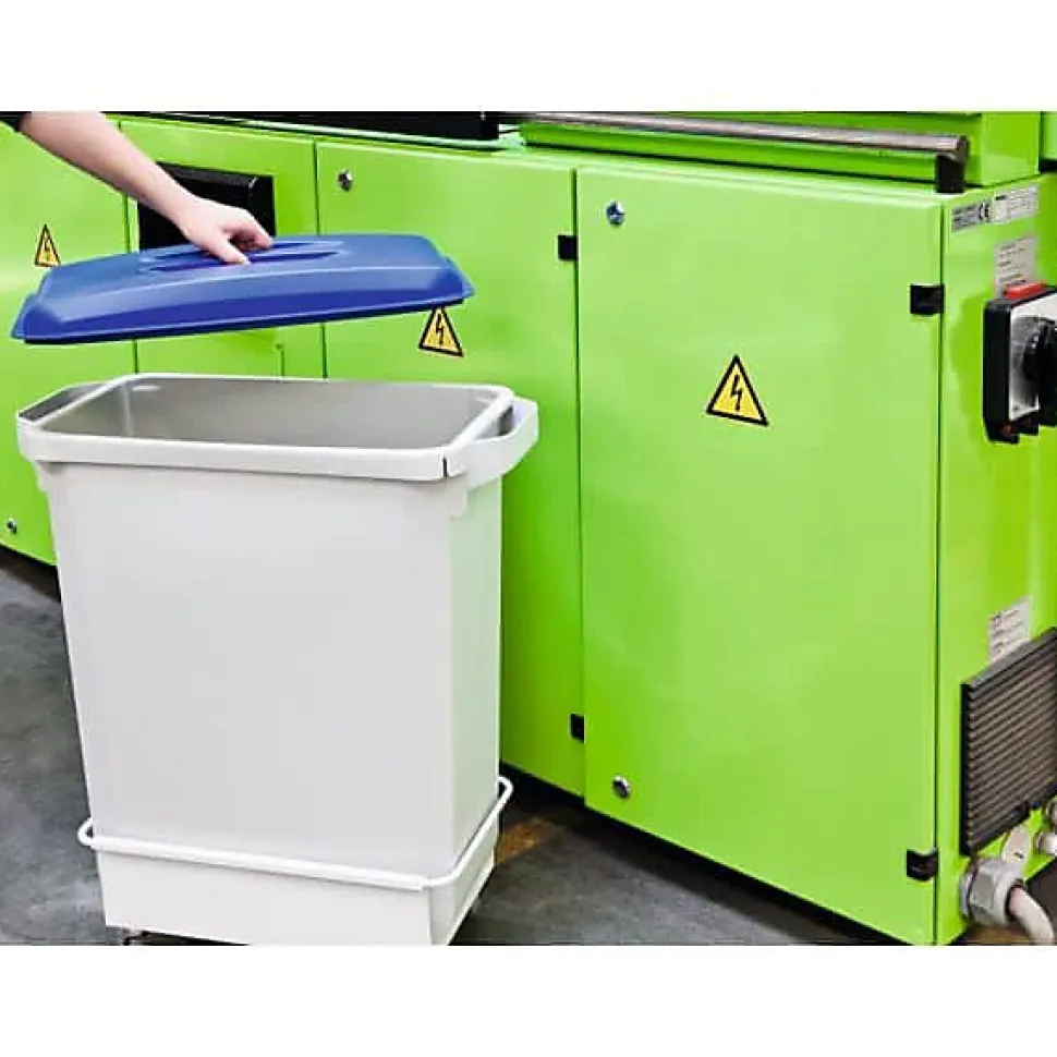 Couvercle pour poubelle rectangulaire Durabin 60 litres - Jaune