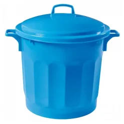 Couvercle pour poubelle ronde tri sélectif 75 L - bleu