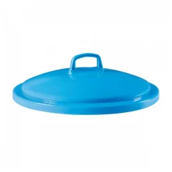 Couvercle pour poubelle ronde tri sélectif 75 L - bleu