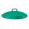 Couvercle pour poubelle ronde tri sélectif 75 L - vert