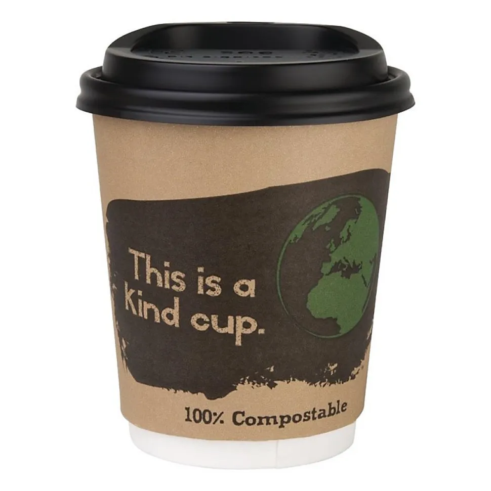 Couvercle Pour Verre Boisson Chaude - 225 ml - Carton de 1000 - Fiesta Green