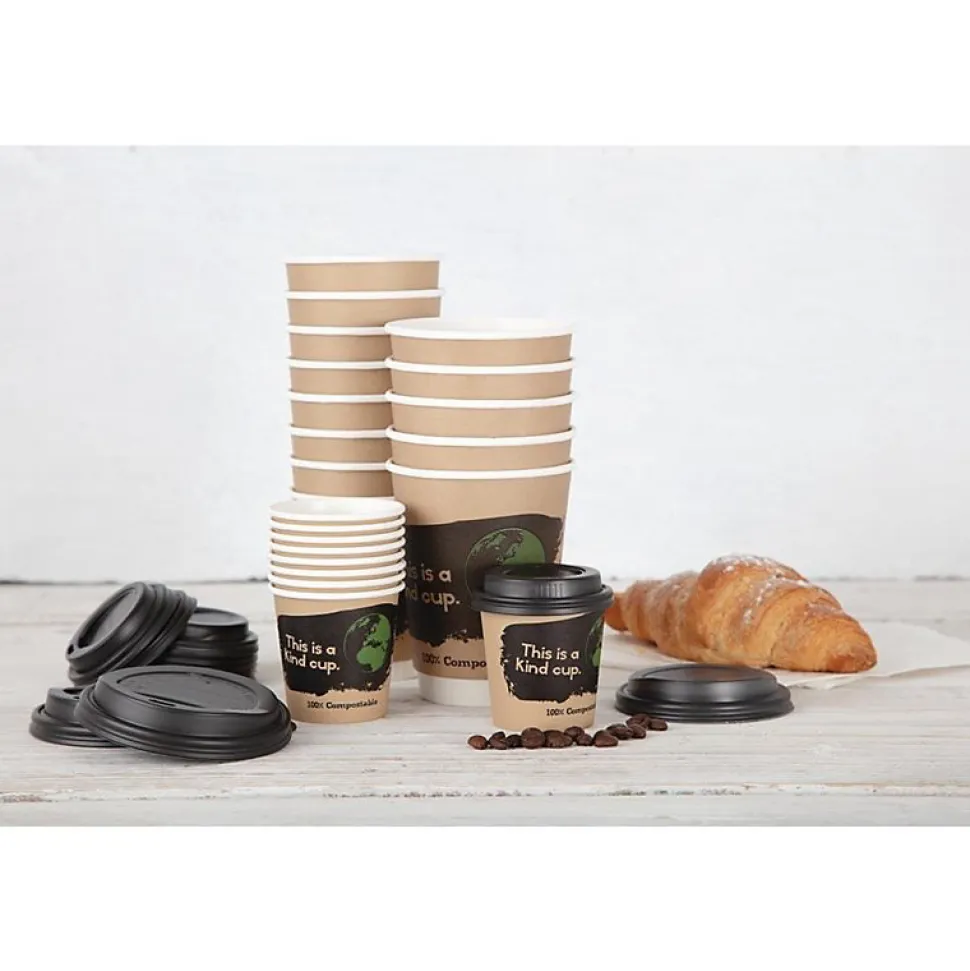 Couvercle Pour Verre Boisson Chaude - 225 ml - Carton de 1000 - Fiesta Green