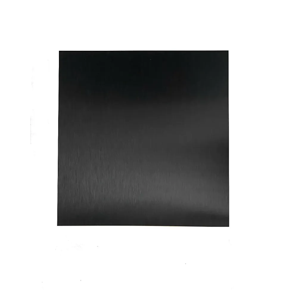 Crédence - Fond de hotte - Aluminium Anodisé Brossé Noir - H70cm x L120cm