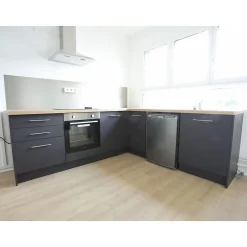 Crédence - Fond de hotte - Aluminium Anodisé Brossé - H20cm x L110cm