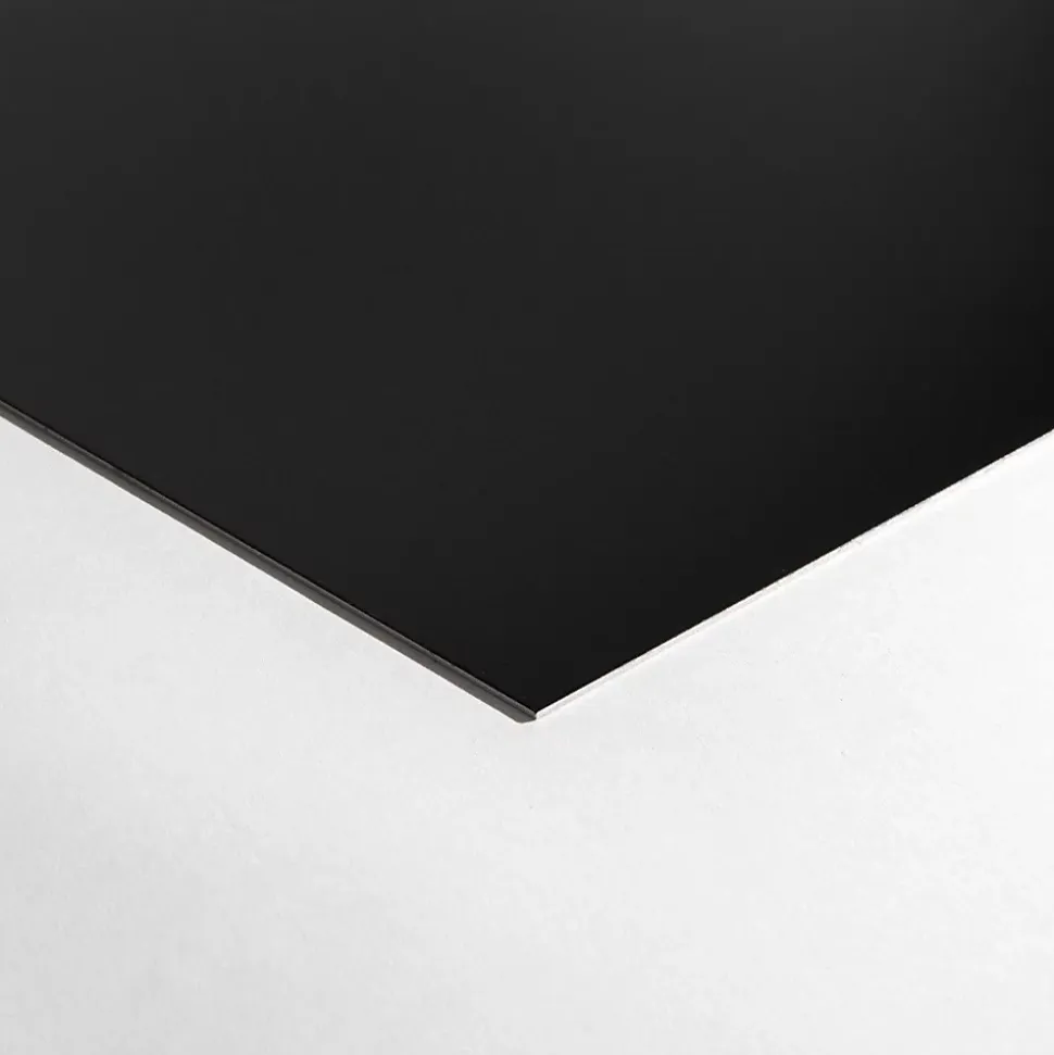 Crédence - Fond de hotte - Aluminium Noir RAL 9005 sat - H75cm x L120cm