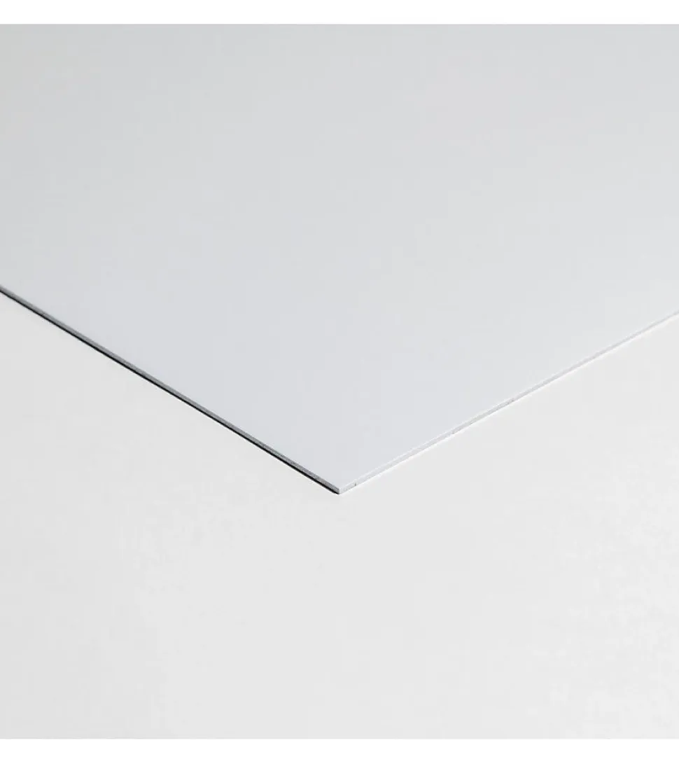 Crédence - Fond de hotte - Aluminium Blanc Signalisation RAL 9016 Brillant - H55cm x L100cm