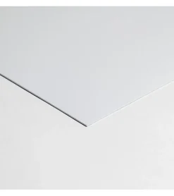 Crédence - Fond de hotte - Aluminium Blanc Signalisation RAL 9016 Brillant - H40cm x L90cm