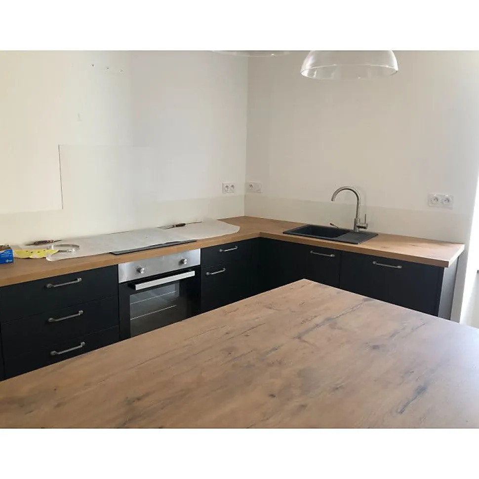 Crédence - Fond de hotte - Aluminium Blanc RAL 9010 sat - H20cm x L50cm