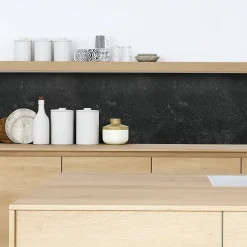 Crédence adhésive béton noir 30x70 cm