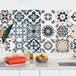 Crédence adhésive carreaux de ciment 60x200 cm