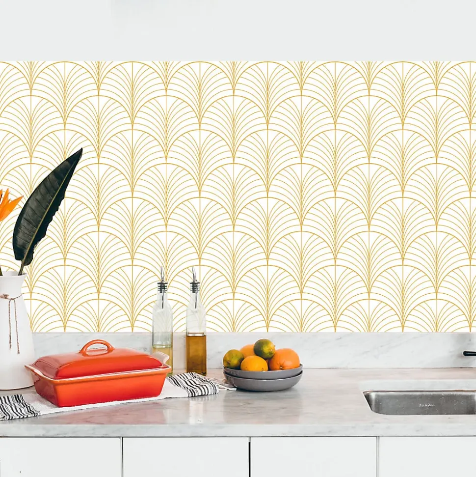 Crédence adhésive design art déco 30x70 cm