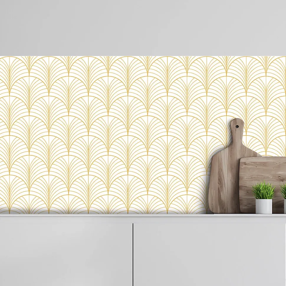 Crédence adhésive design art déco 30x70 cm