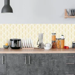 Crédence adhésive design art déco 30x70 cm