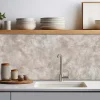 Crédence adhésive effet béton cuivré 60x400 cm