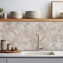 Crédence adhésive effet béton cuivré 30x70 cm