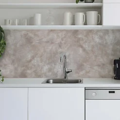 Crédence adhésive effet béton cuivré 30x70 cm