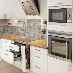 Crédence adhésive en aluminium Carreaux