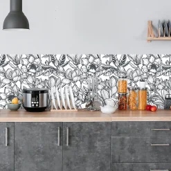 Crédence adhésive feuillage 40x100 cm