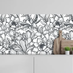 Crédence adhésive feuillage 40x100 cm