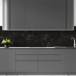 Crédence Adhésive Marbre Noir 200 x 40 cm