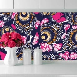 Crédence Adhésive Wax Rose 400 x 60 cm