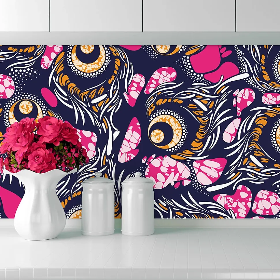 Crédence Adhésive Wax Rose 400 x 60 cm