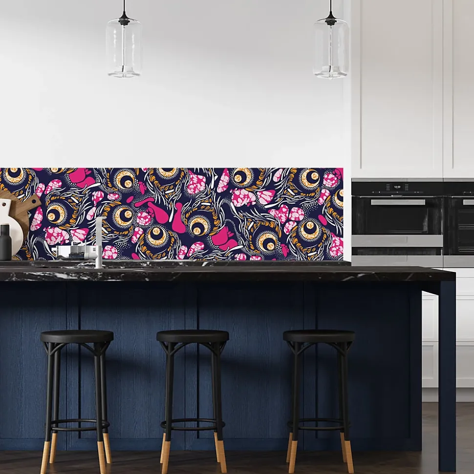 Crédence Adhésive Wax Rose 400 x 60 cm