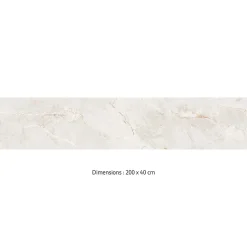 Crédence cuisine adhésive en vinyle imitation marbre beige, 200 x 40 cm, design raccordable