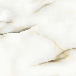 Crédence cuisine adhésive en vinyle imitation onyx blanc et or, 200 x 40 cm, design raccordable