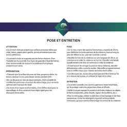 Crédence cuisine adhésive en vinyle modèle DOUCEUR CHAMPETRE, 200 x 40 cm, design raccordable