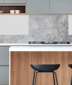 Crédence Cuisine Aluminium BETON BRUT 100 cm x 20 cm Ma Nouvelle Décoration