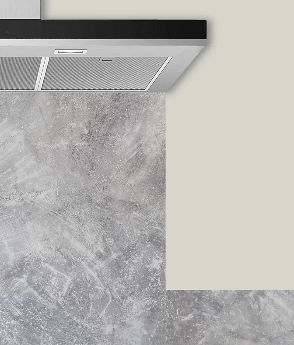 Crédence Cuisine Aluminium BETON BRUT 100 cm x 20 cm Ma Nouvelle Décoration