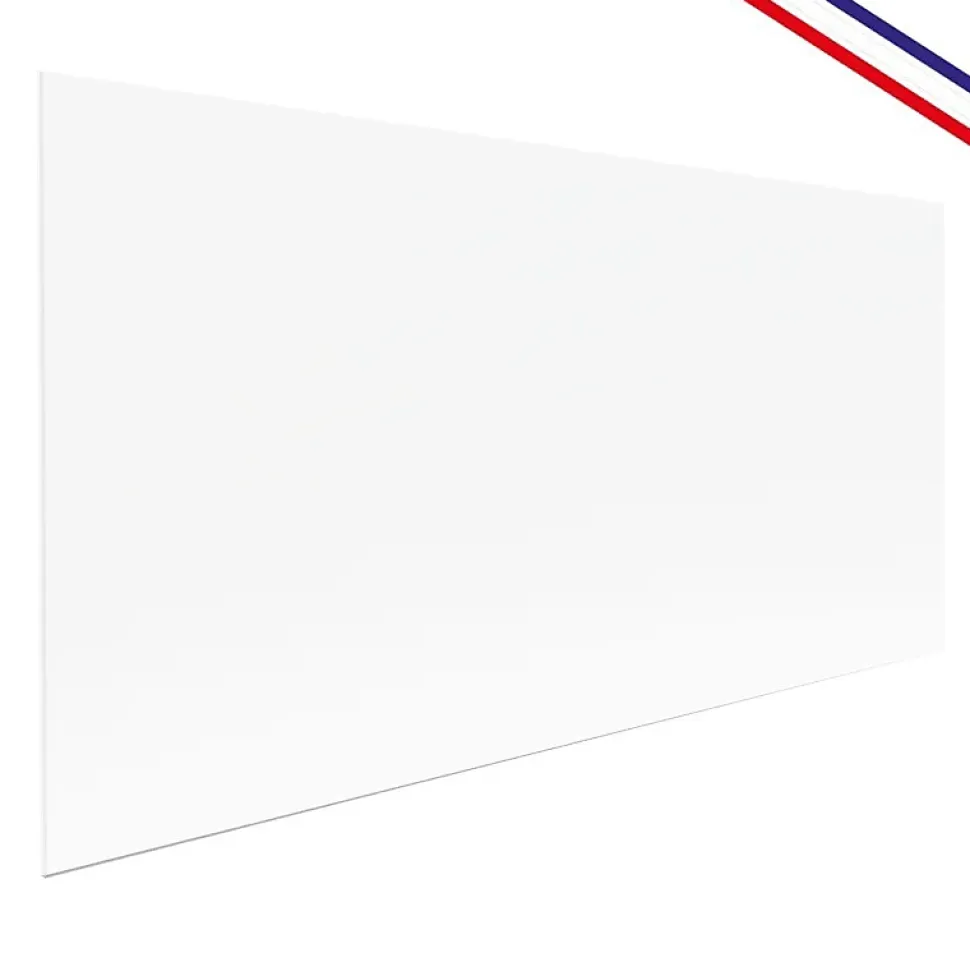 Crédence cuisine en aluminium - essentiel blanc - 300x20 cm (en 3 bandeaux)