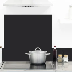 Crédence cuisine en aluminium - effet ardoise gris RAL7016 - 200x20 cm (en 2 bandeaux)