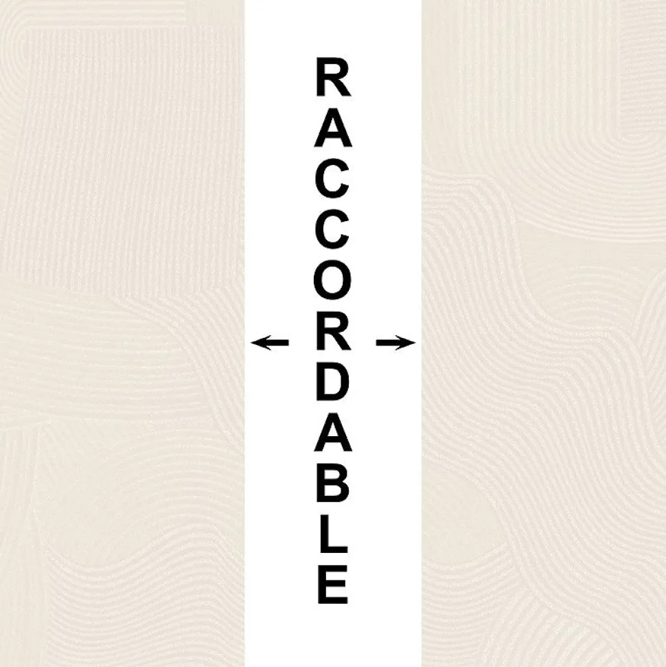 Crédence cuisine en aluminium - motif sable beige - 360x50 cm (en 3 bandeaux)