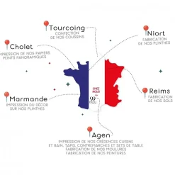 Crédence cuisine en aluminium - essentiel noir - 200x20 cm (en 2 bandeaux)