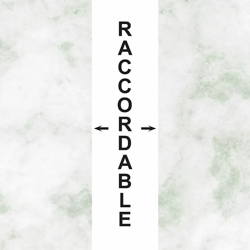 Crédence cuisine en aluminium - effet marbre vert - 240x50 cm (en 2 bandeaux)